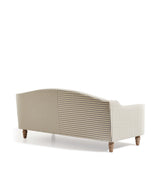 Pippo Stripe Linen 3-Seater Sofa - Sapphire