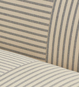 Pippo Stripe Linen 3-Seater Sofa - Sapphire