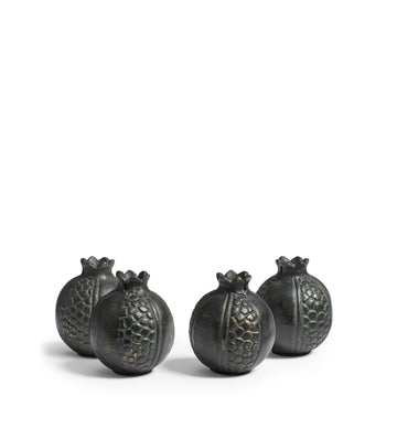 Pomegranate Card Holders - Set of Four - Verdigris