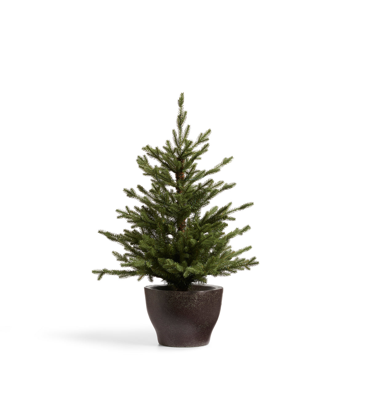 Faux Pre-Lit Christmas Tree - Potted - Spruce