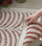 Areca Napkins - Set of Four - Earthy Red