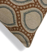 Prisha Cushion Cover - Burnt Orange/Air Force Blue