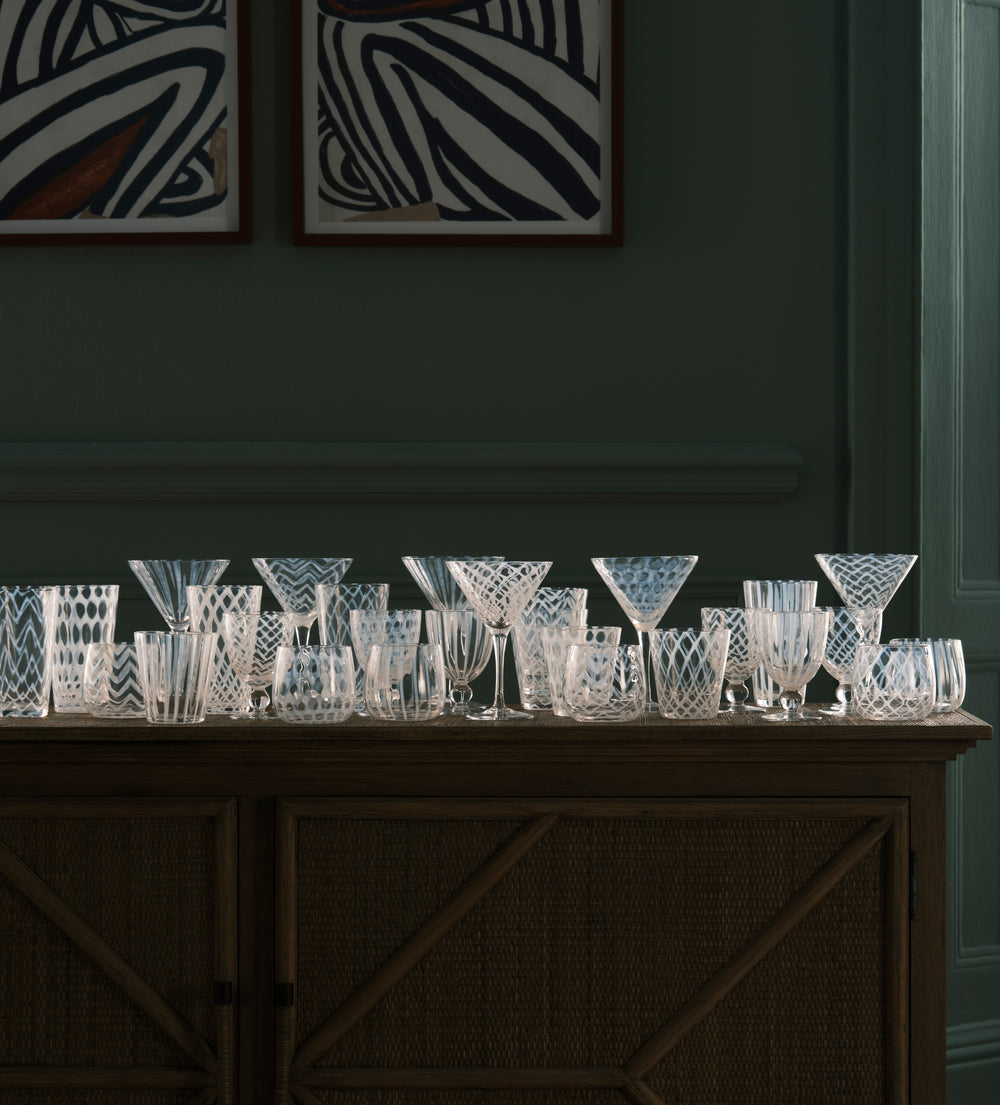 Pulcinella Glassware Set – Set of 36