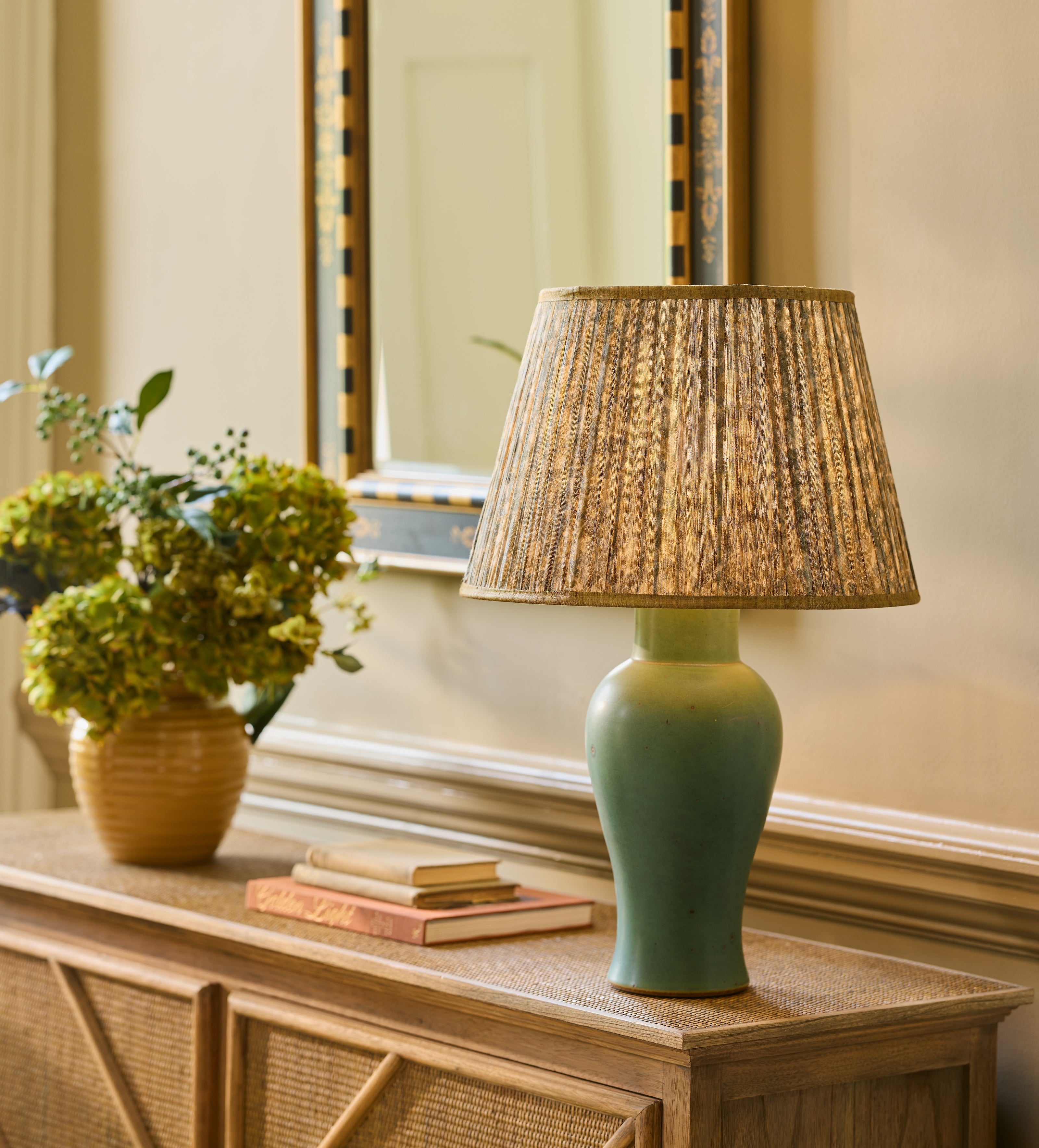 Qing Table Lamp Base - Green