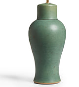 Qing Table Lamp Base - Green