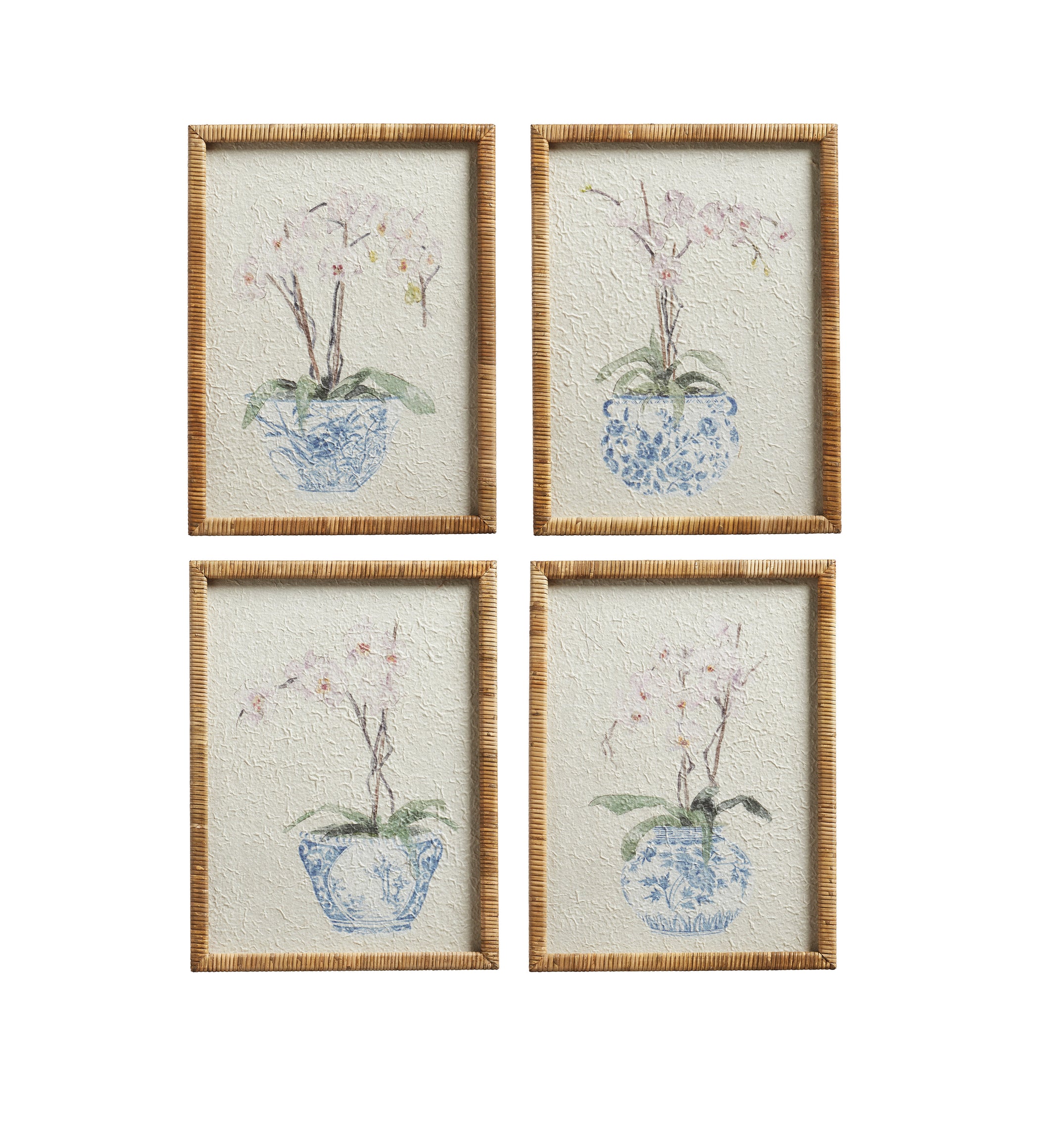 Quartet in Bloom Prints - Set of Four - Multi