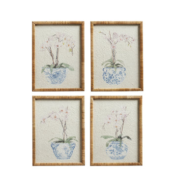 Quartet in Bloom Prints - Set of Four - Multi