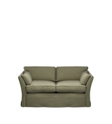 COVER ONLY - Radcliffe Clever Linen Loose Cover for 2-Seater Sofa - Dune Green