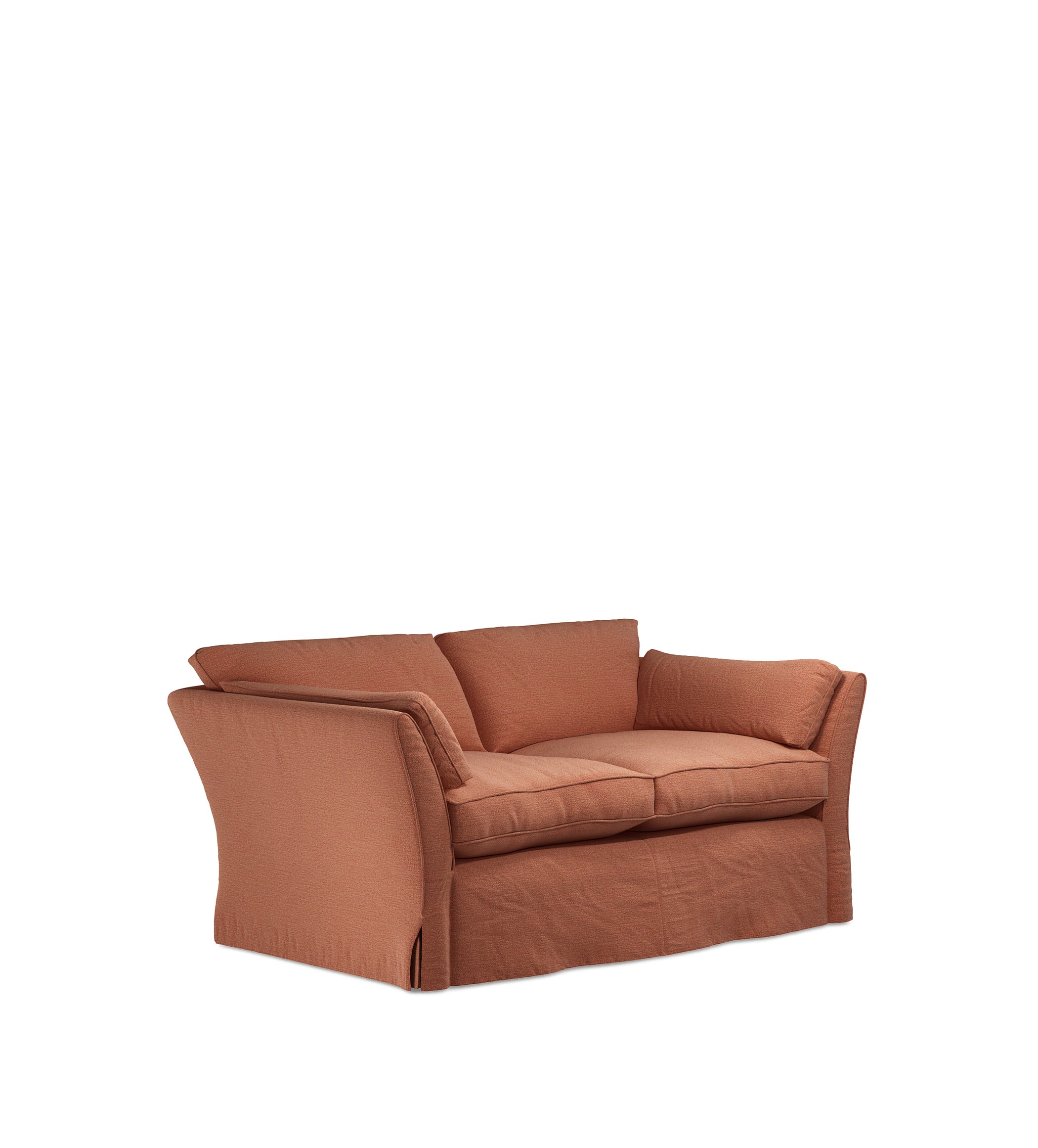 COVER ONLY - Radcliffe Clever Linen Loose Cover for 2-Seater Sofa - Sugar Almond