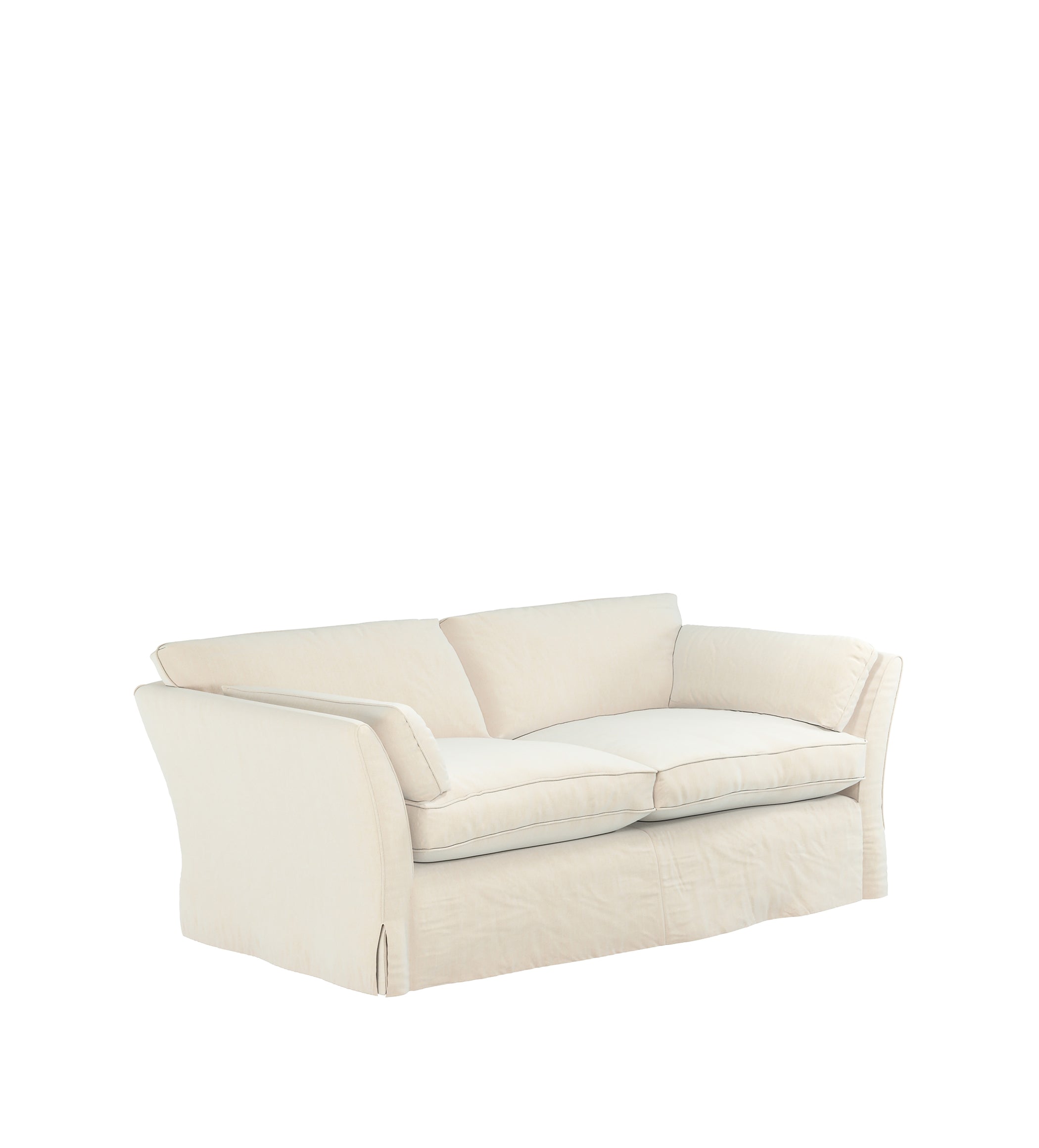 COVER ONLY - Radcliffe Clever Linen Loose Cover for 3-Seater Sofa - Dyed Oyster