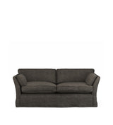 COVER ONLY - Radcliffe Laundered Linen Loose Cover for 3-Seater Sofa - Warm Grey