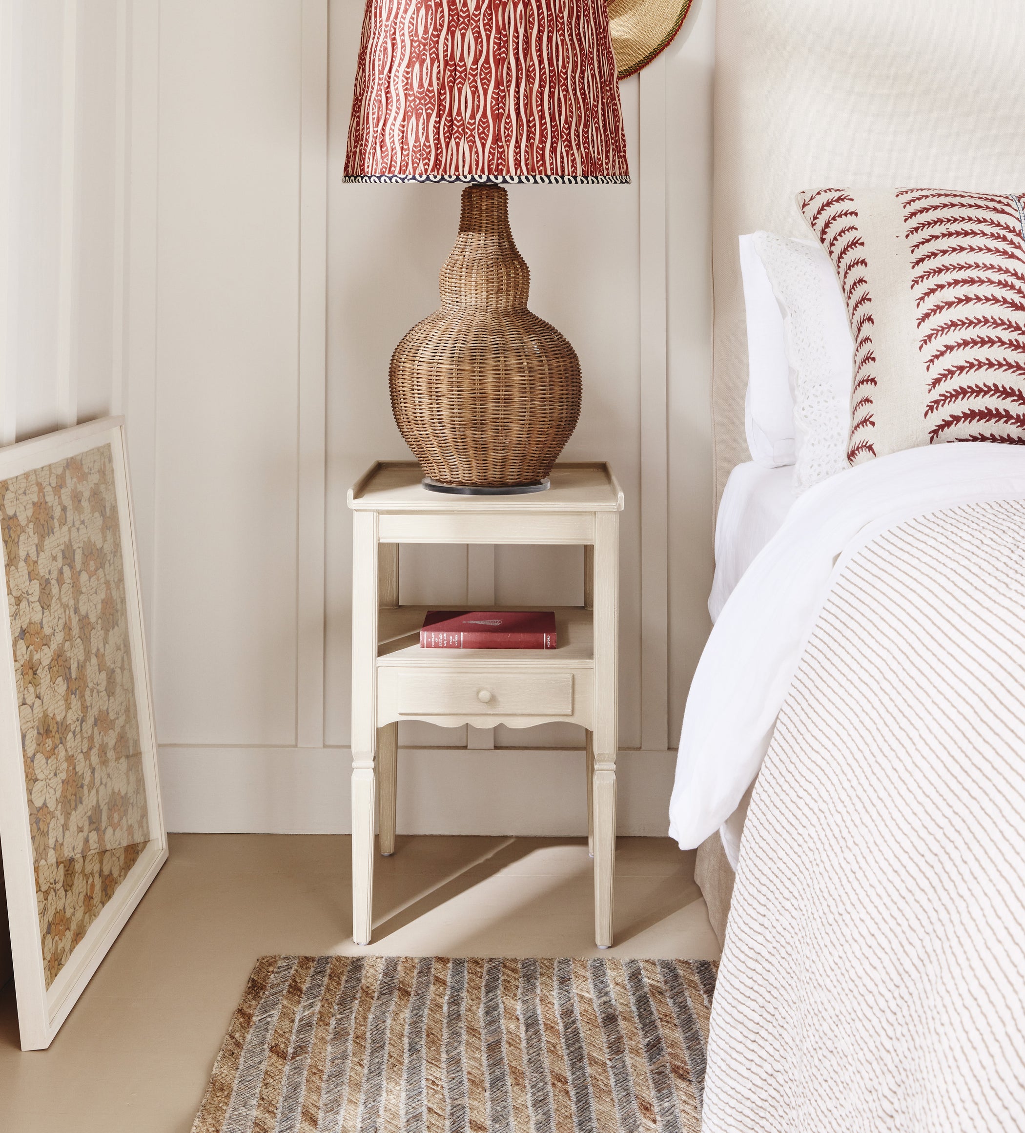 Radnor Wooden Side Table - Linen Grey