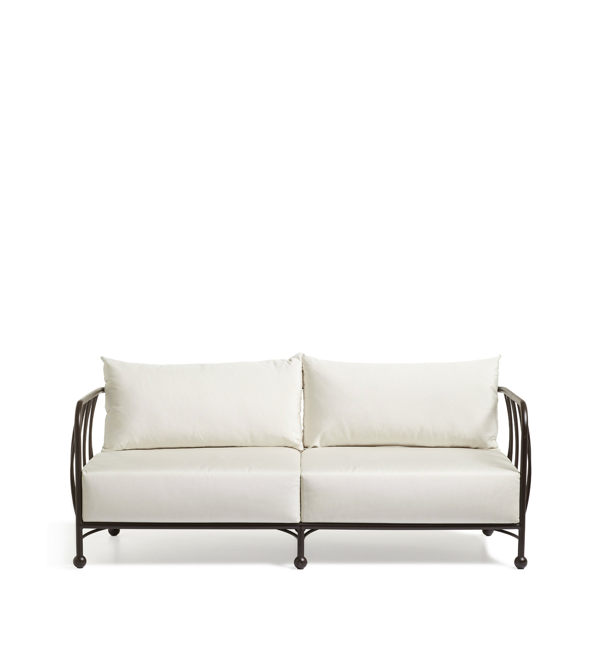 Rametto Garden 2-Seater Sofa - Ebony/Brown