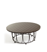 Rametto Garden Dining Table - Ebony/Brown