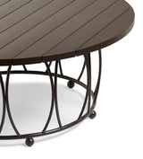 Rametto Garden Dining Table - Ebony/Brown
