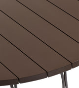 Rametto Garden Dining Table - Ebony/Brown