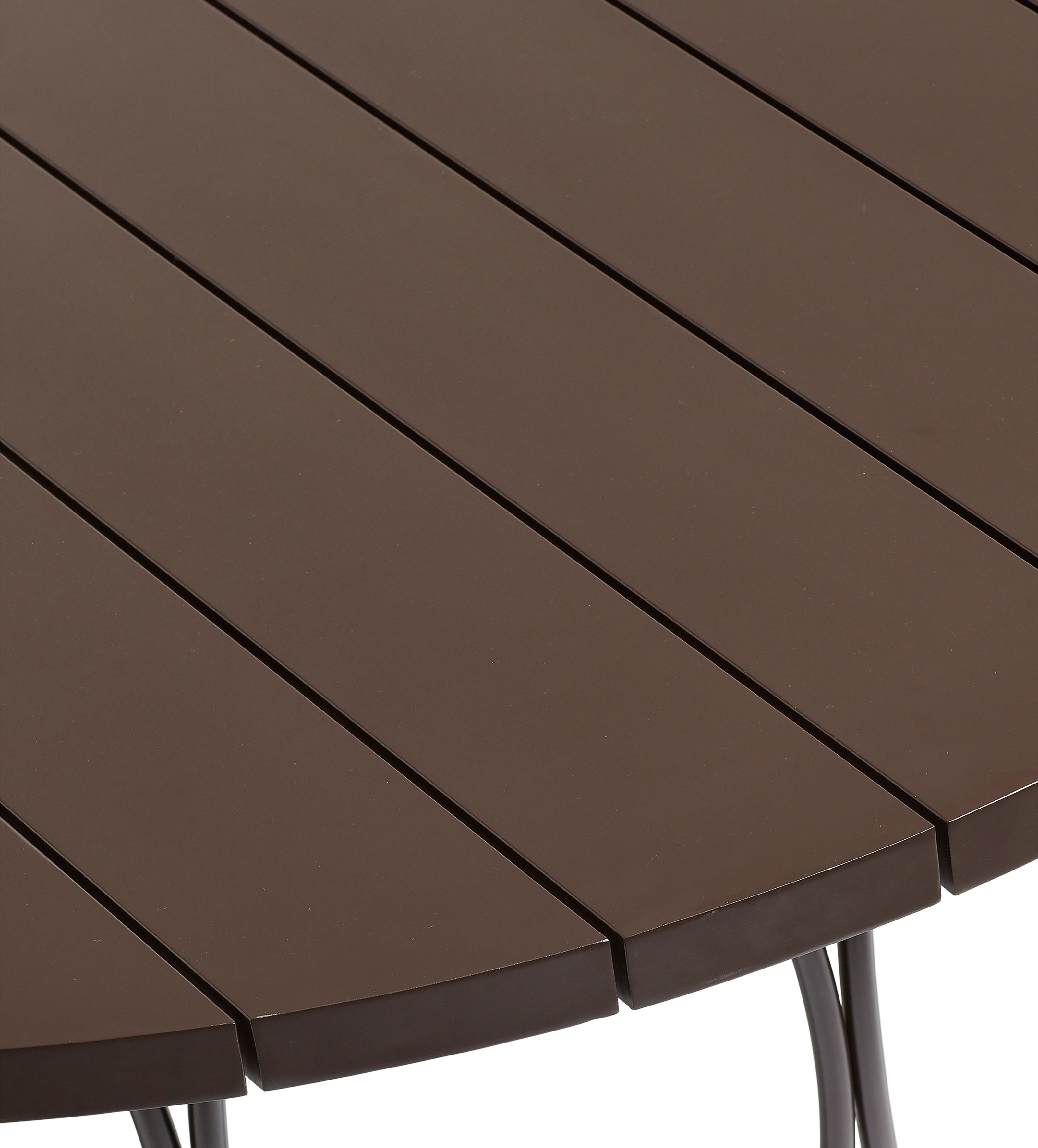 Rametto Garden Dining Table - Ebony/Brown