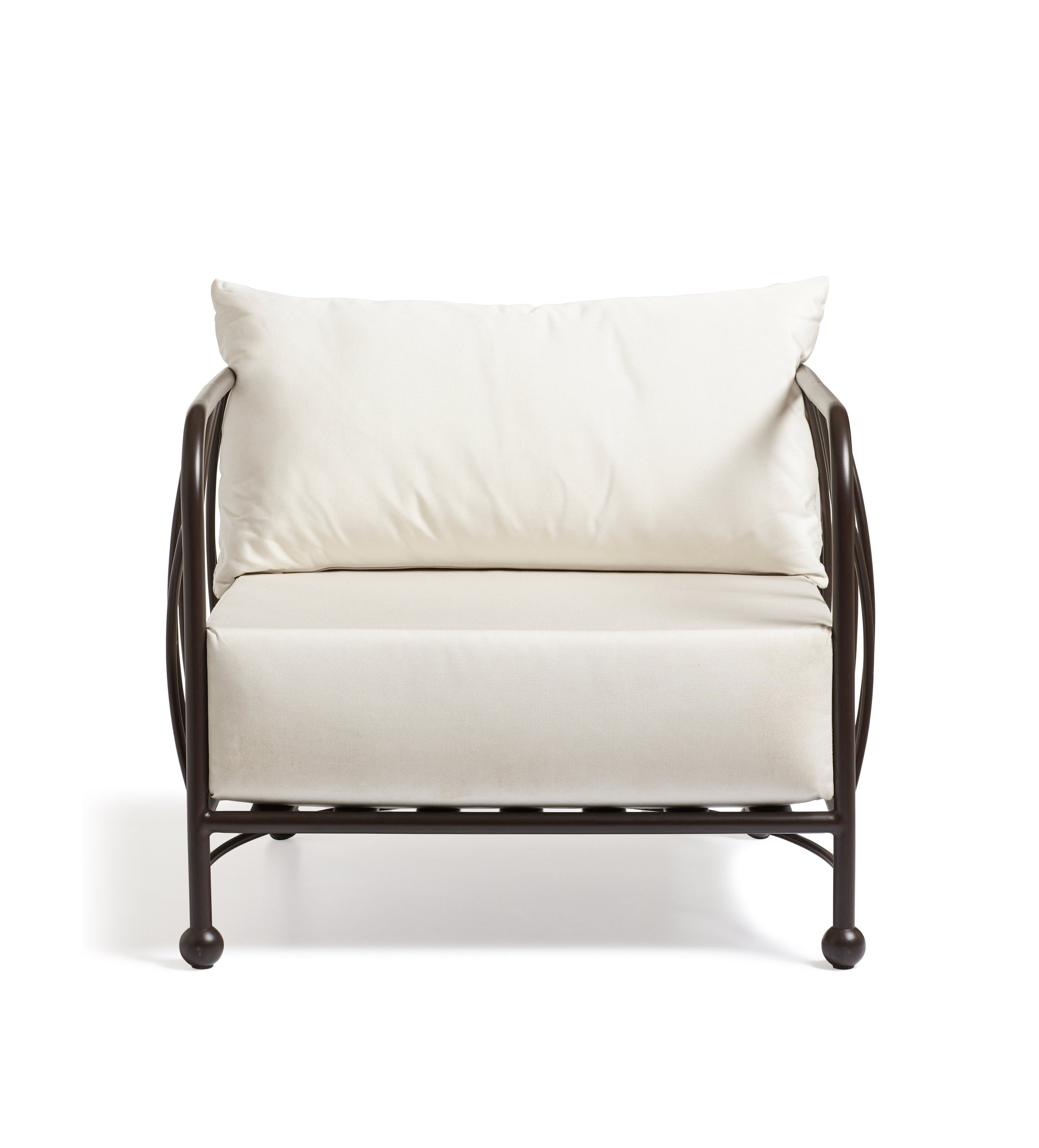 Rametto Garden Armchair - Ebony/Brown
