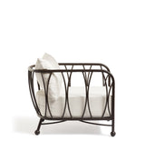 Rametto Garden Armchair - Ebony/Brown
