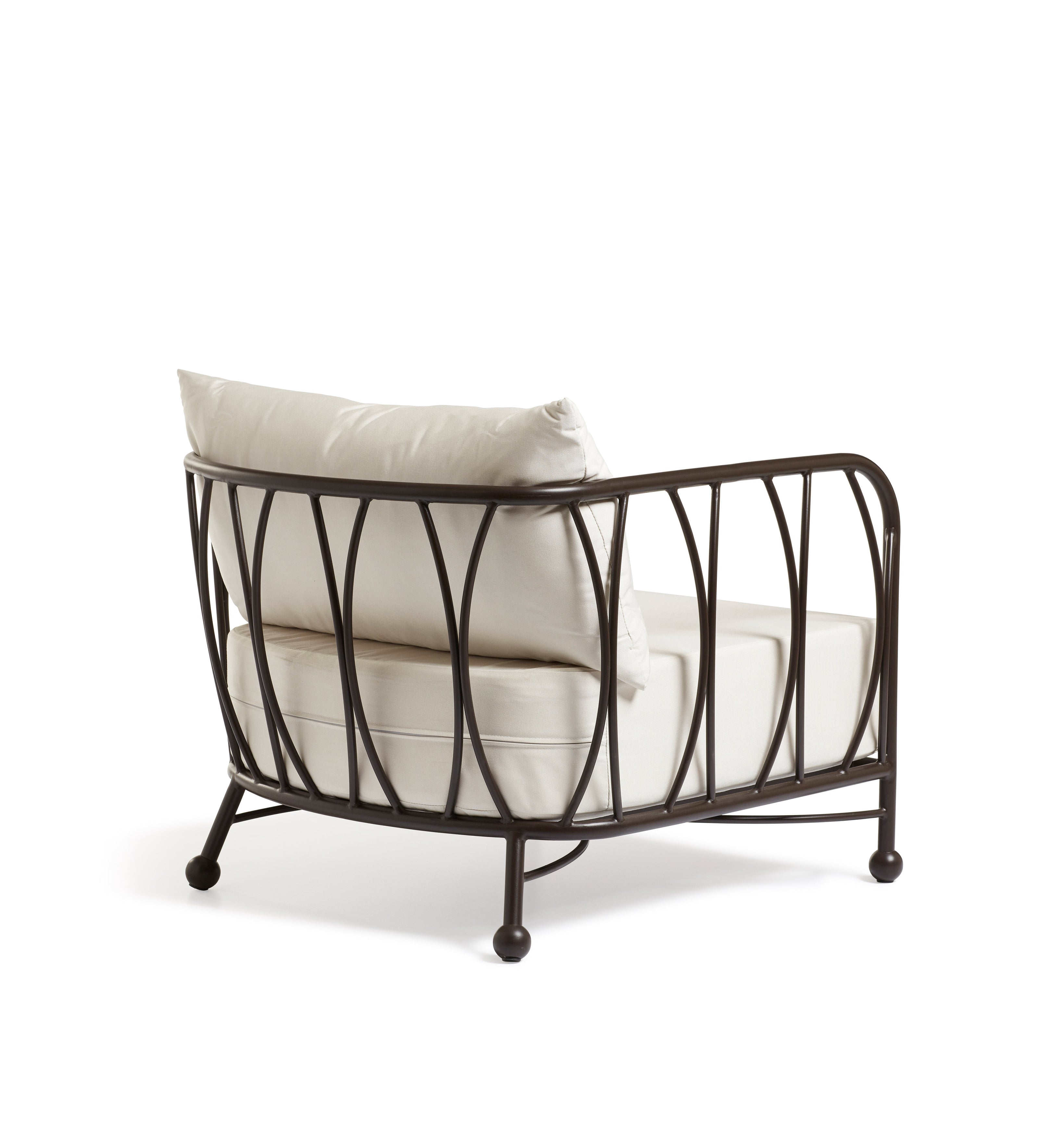 Rametto Garden Armchair - Ebony/Brown