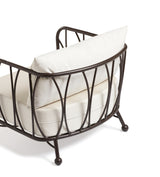 Rametto Garden Armchair - Ebony/Brown