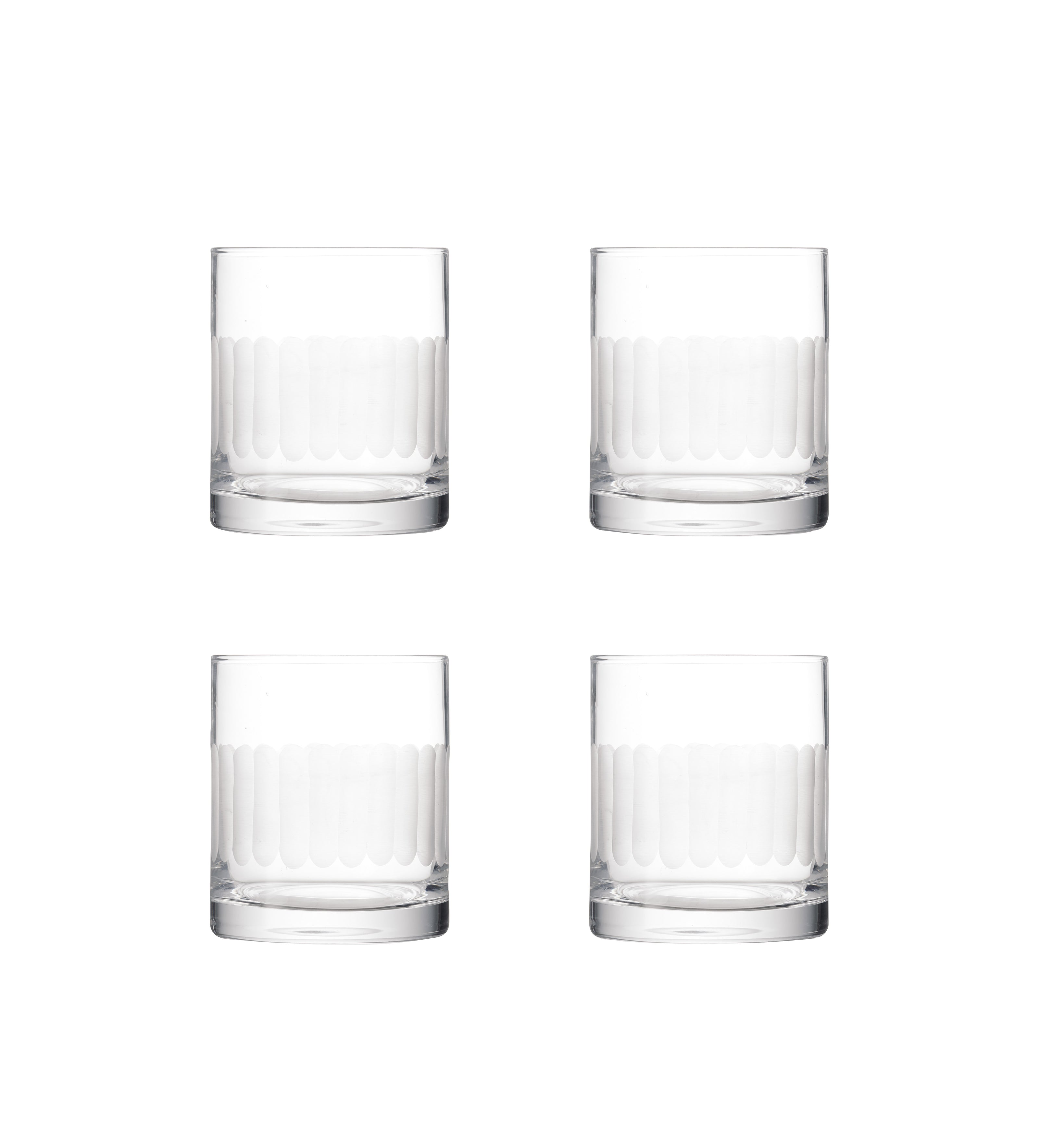 Ranelagh Short Tumblers - Set of Four - Clear