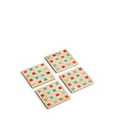 Rangoli Tile Coasters with Box - Set of Four - Multi