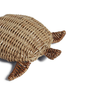 Rattan Decorative Turtle - Vintage Grey | OKA