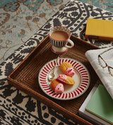 Rattan Nested Trays - Set of Three - Brown