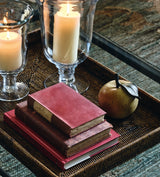 Rattan Nested Trays - Set of Three - Brown