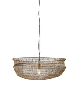 Raye Iron Pendant Light - Antique Brass