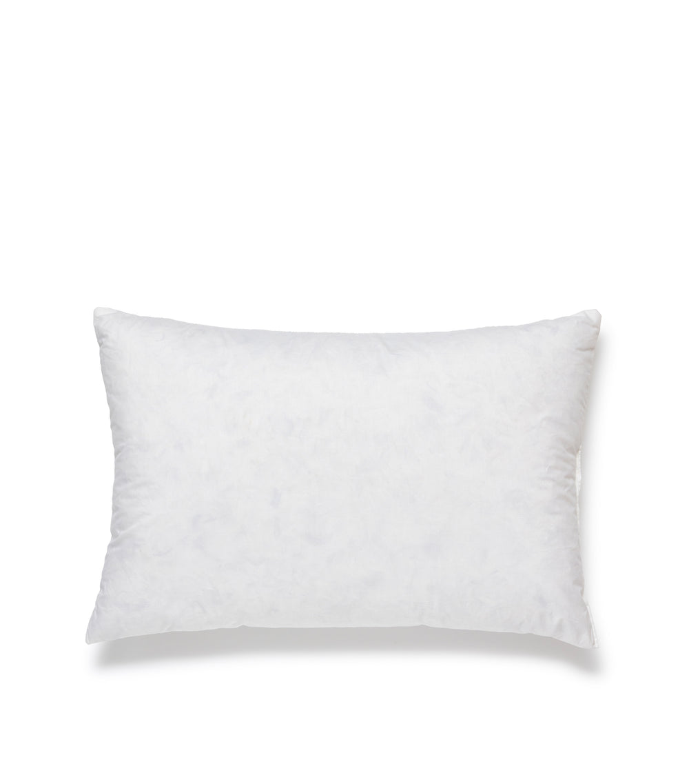 Duck Feather-Filled Cushion Pad 68x45cm - White