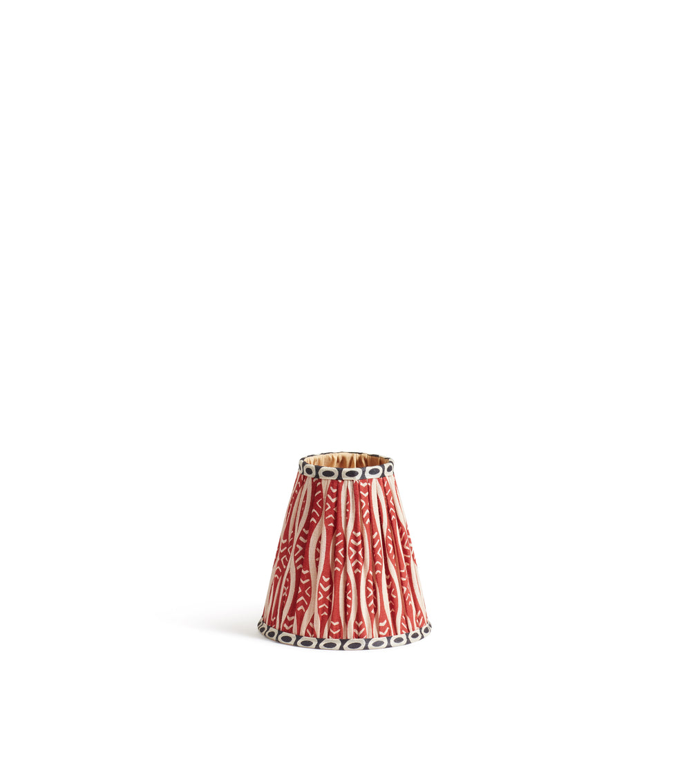 Roa Silk Cone Lampshade 16cm - Vermillion Red