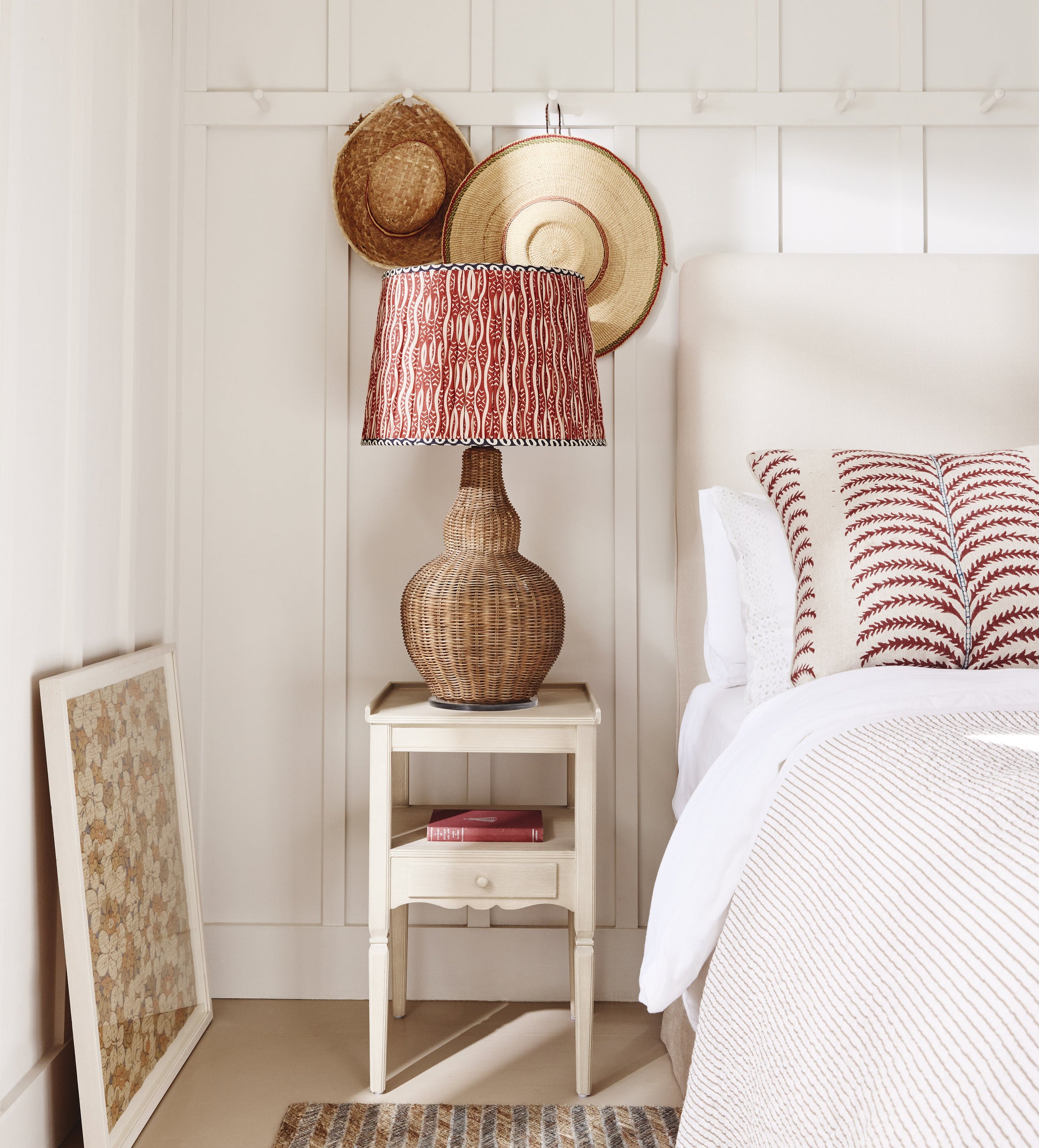 Roa Silk Pleated Lampshade 45cm - Vermillion Red