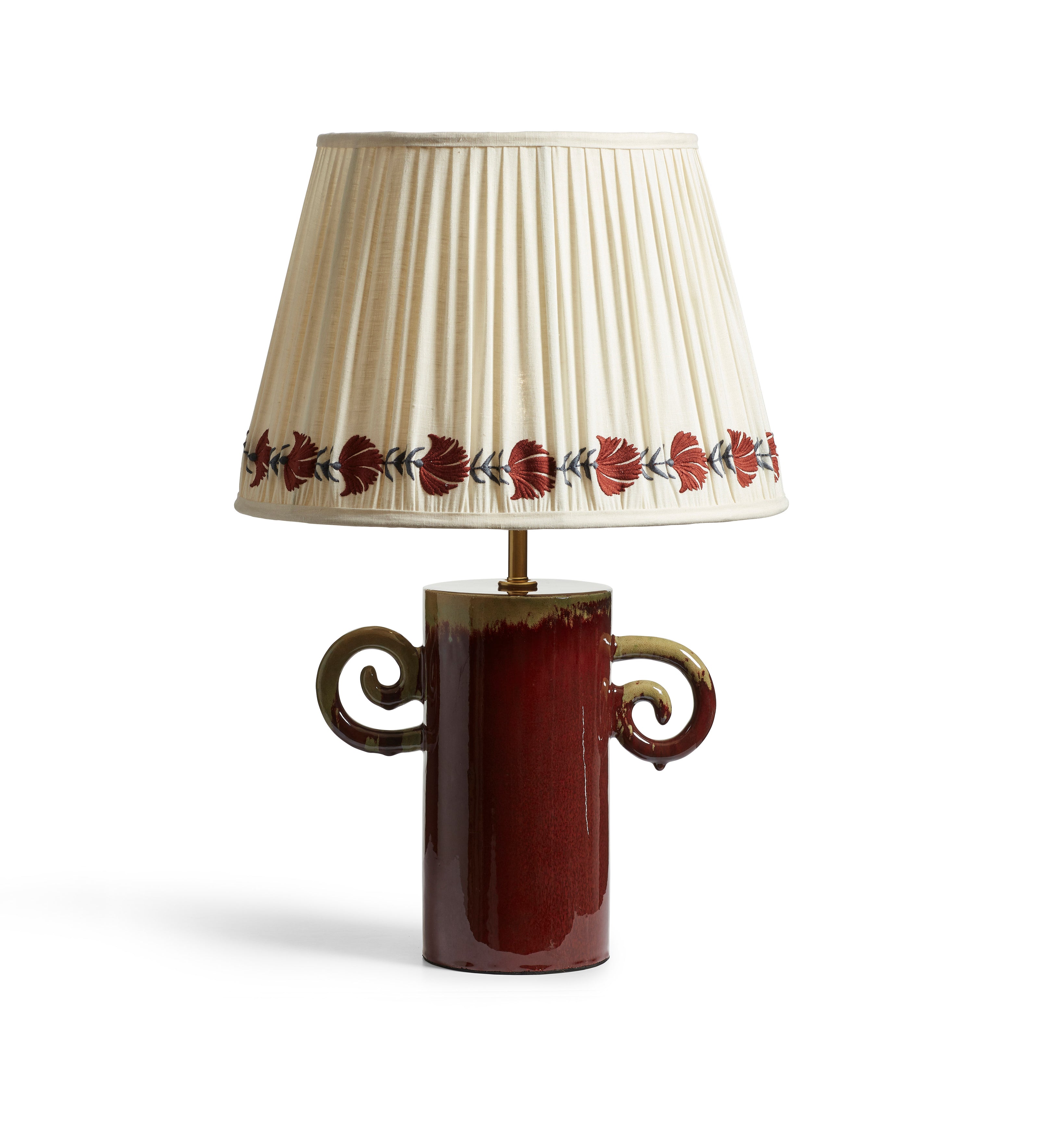 Rocaille Table Lamp Base - Red