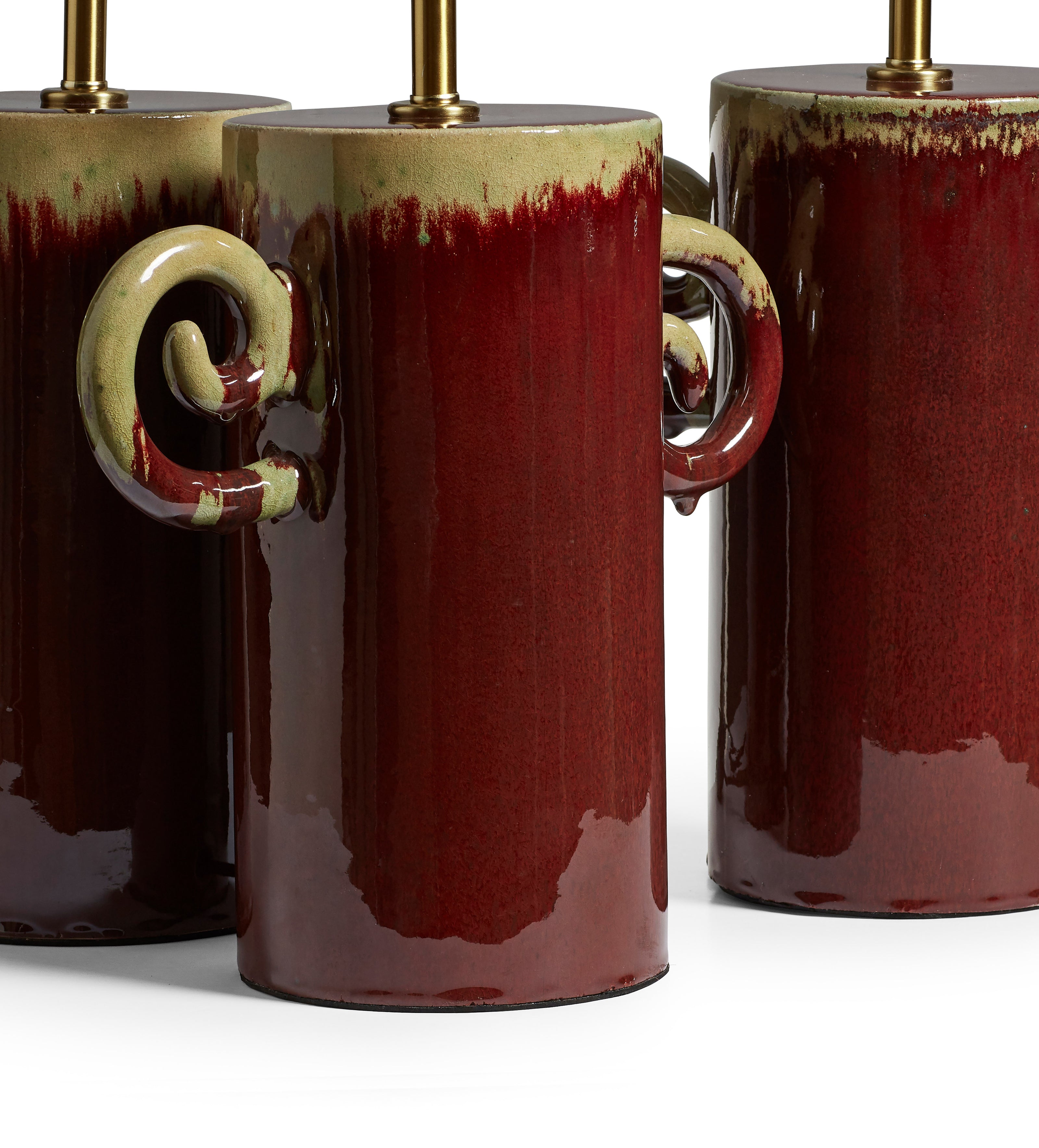 Rocaille Table Lamp Base - Red