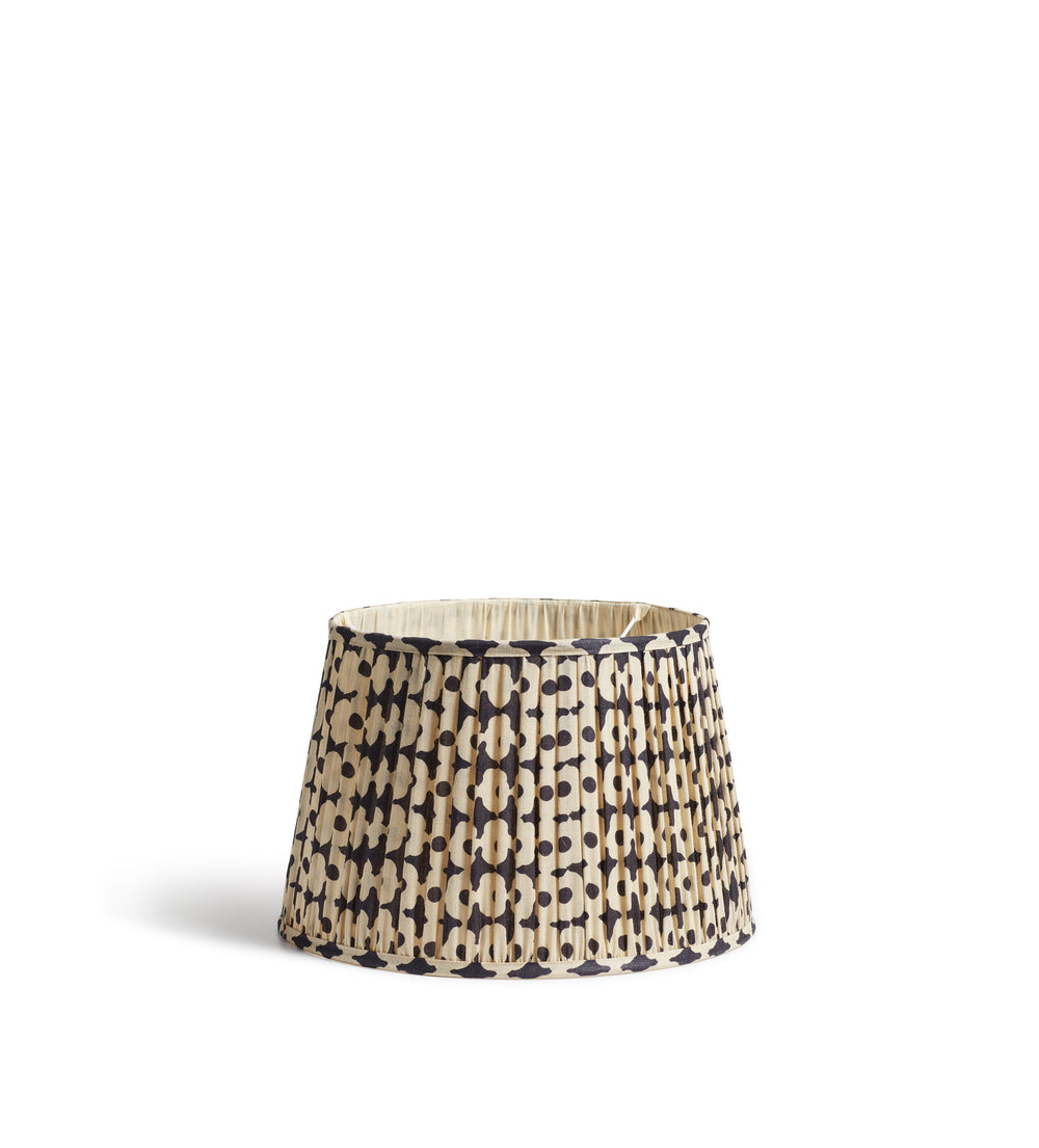 Romneya Silk Pleated Lampshade 35cm - Dark Blue