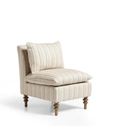 Rosina Hedley Linen Slipper Chair - Natural