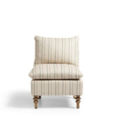 Rosina Hedley Linen Slipper Chair - Natural