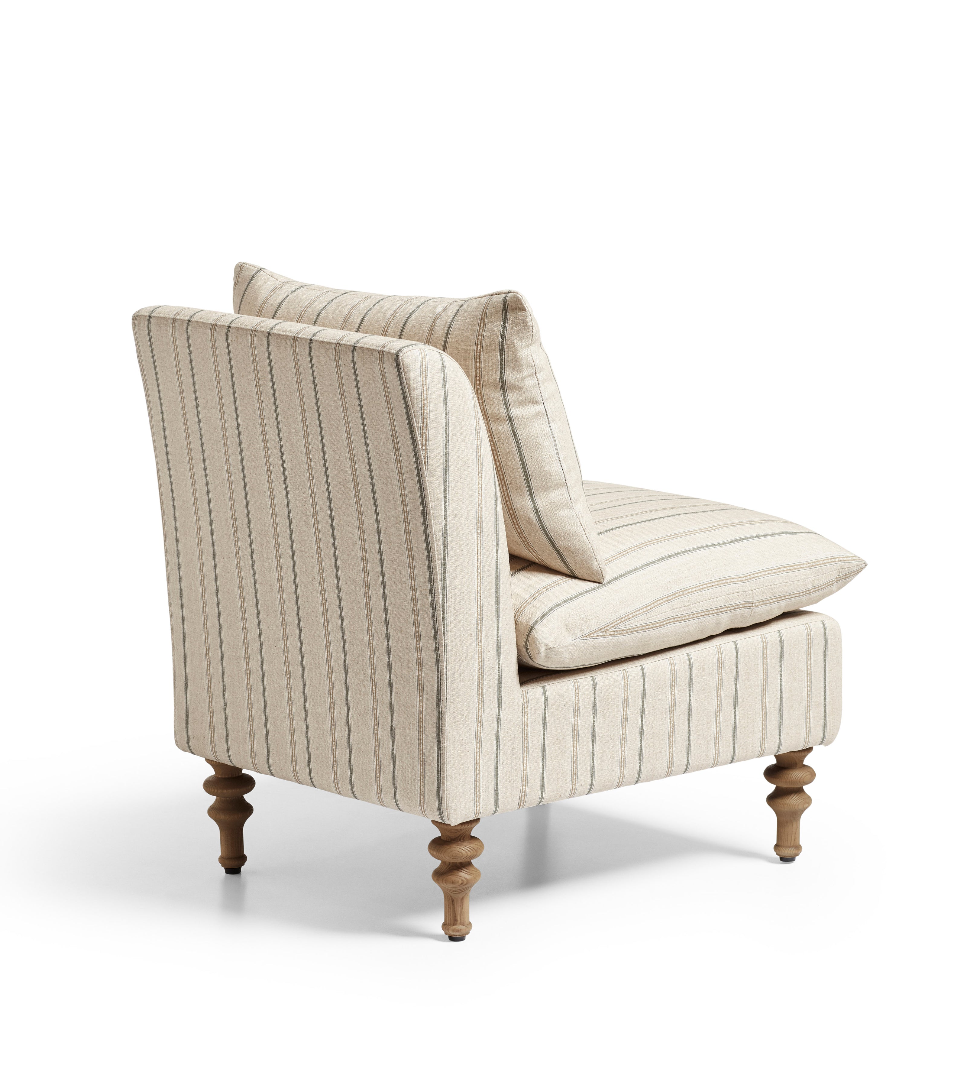 Rosina Hedley Linen Slipper Chair - Natural
