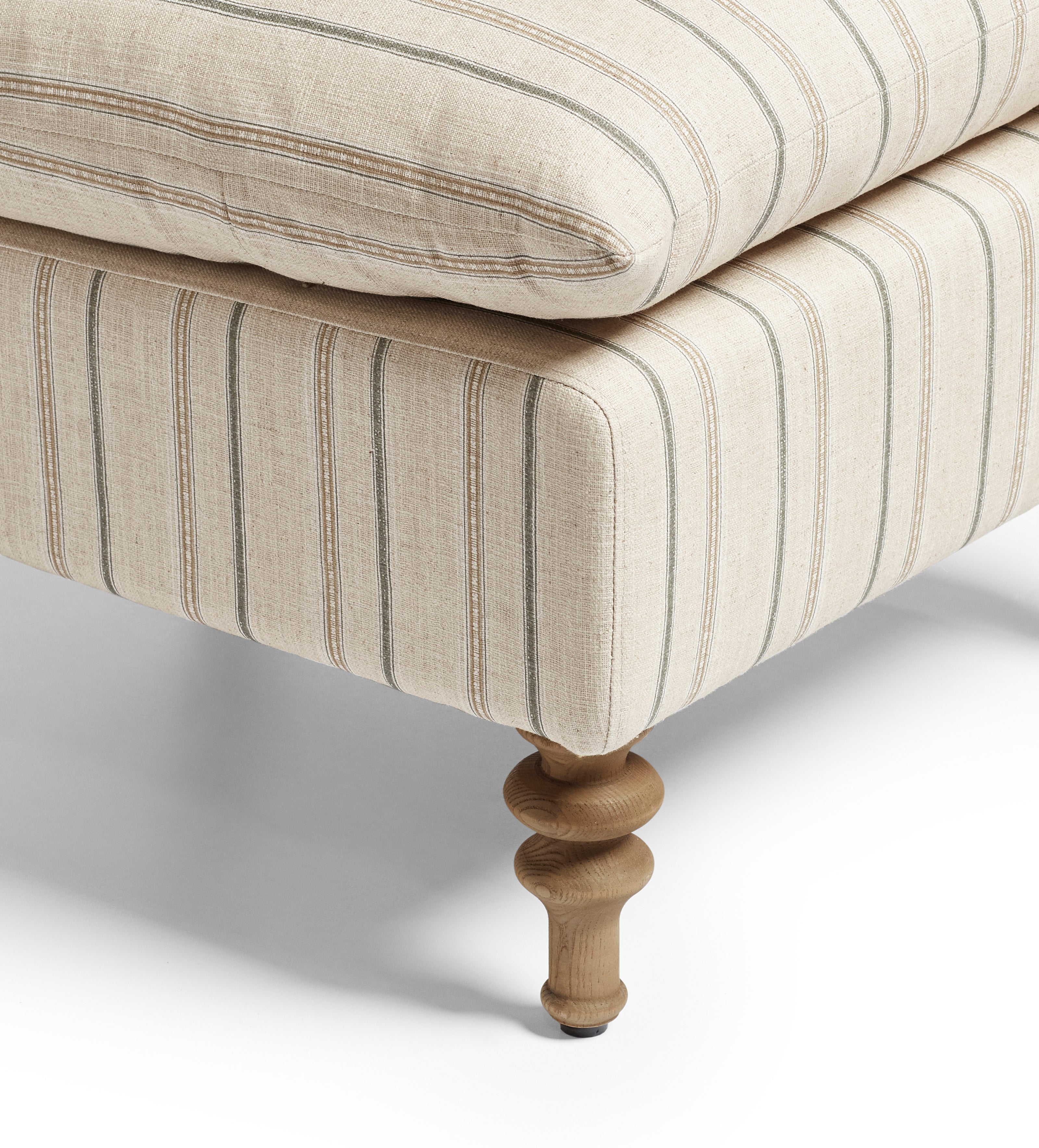 Rosina Hedley Linen Slipper Chair - Natural