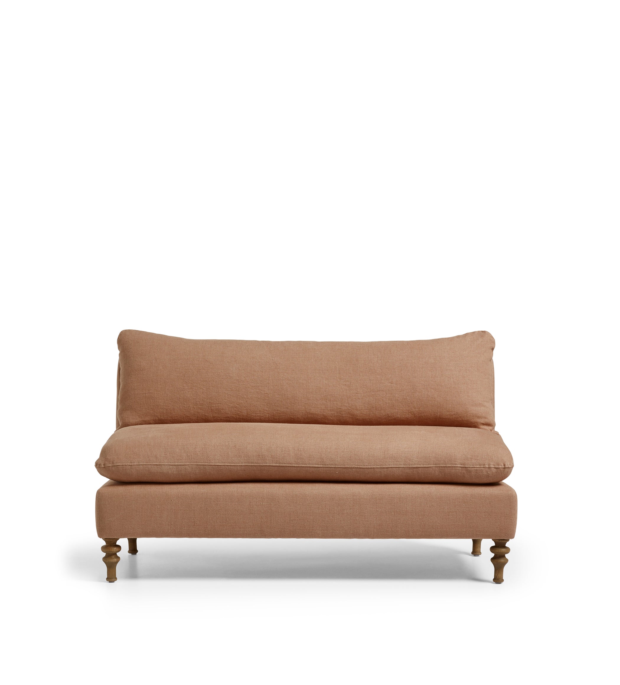 Rosina Linen 2-Seater Sofa - Apricot