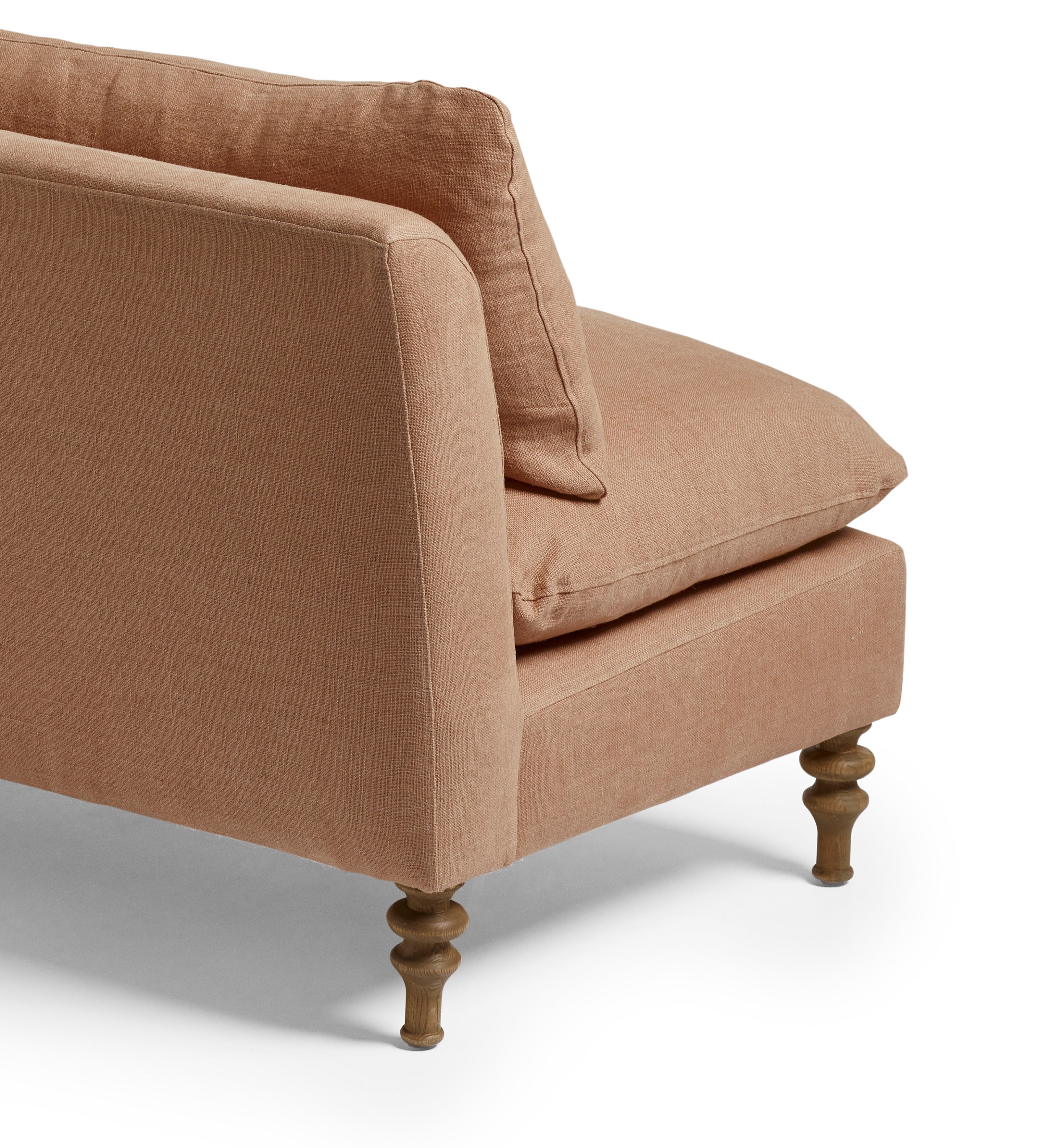 Rosina Linen 2-Seater Sofa - Apricot
