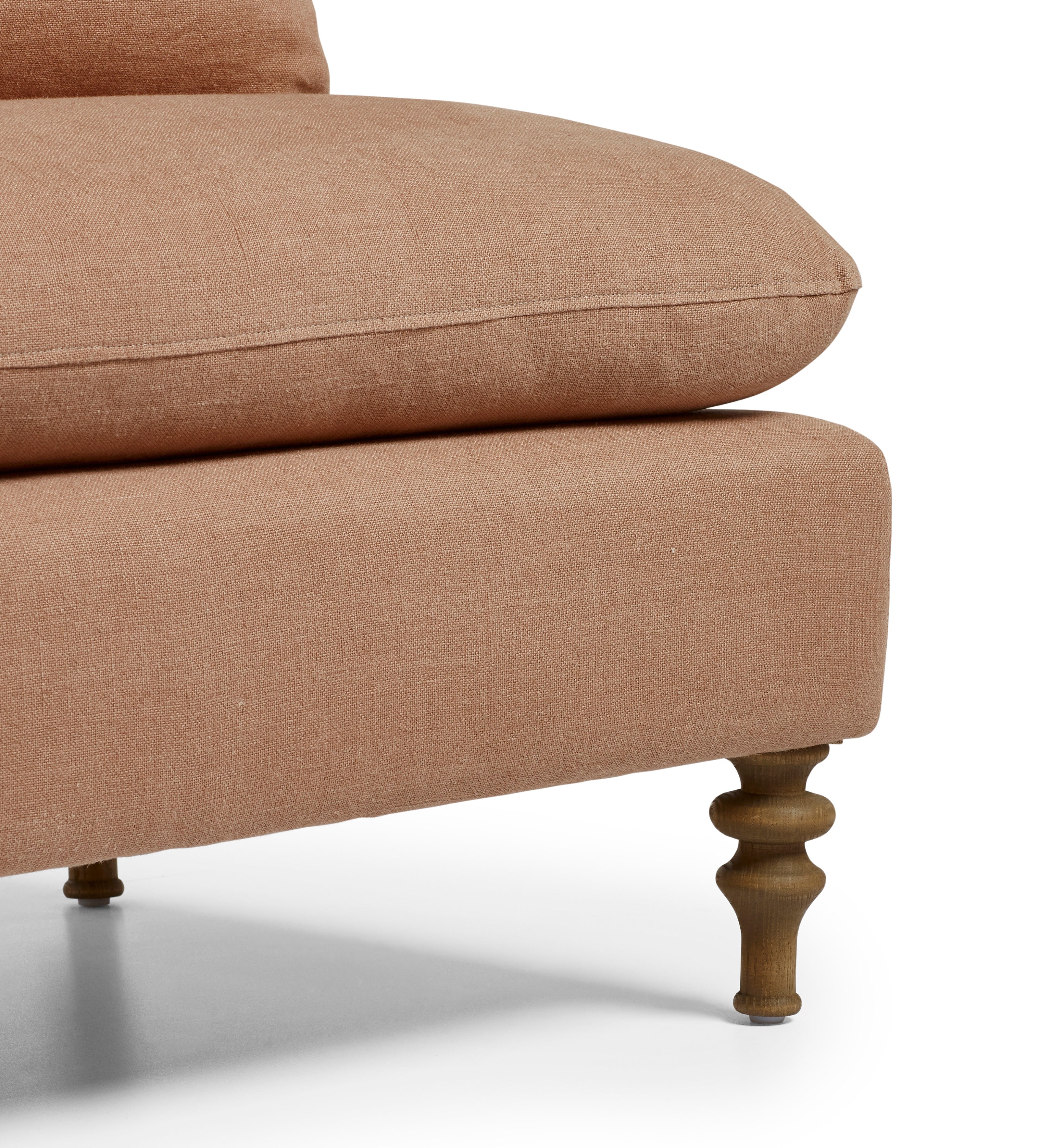 Rosina Linen 2-Seater Sofa - Apricot