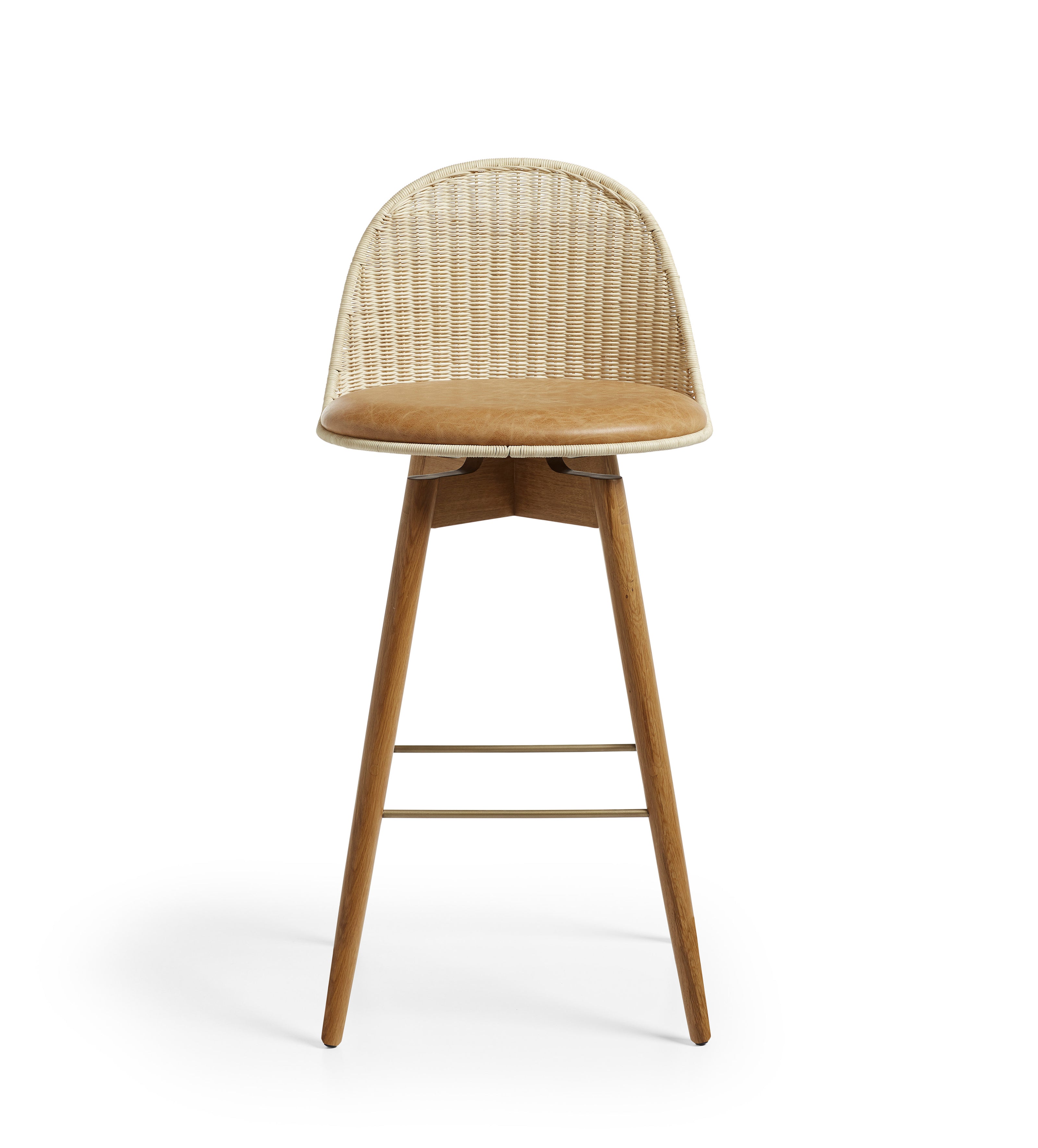 Rotan Bar Stool - Natural