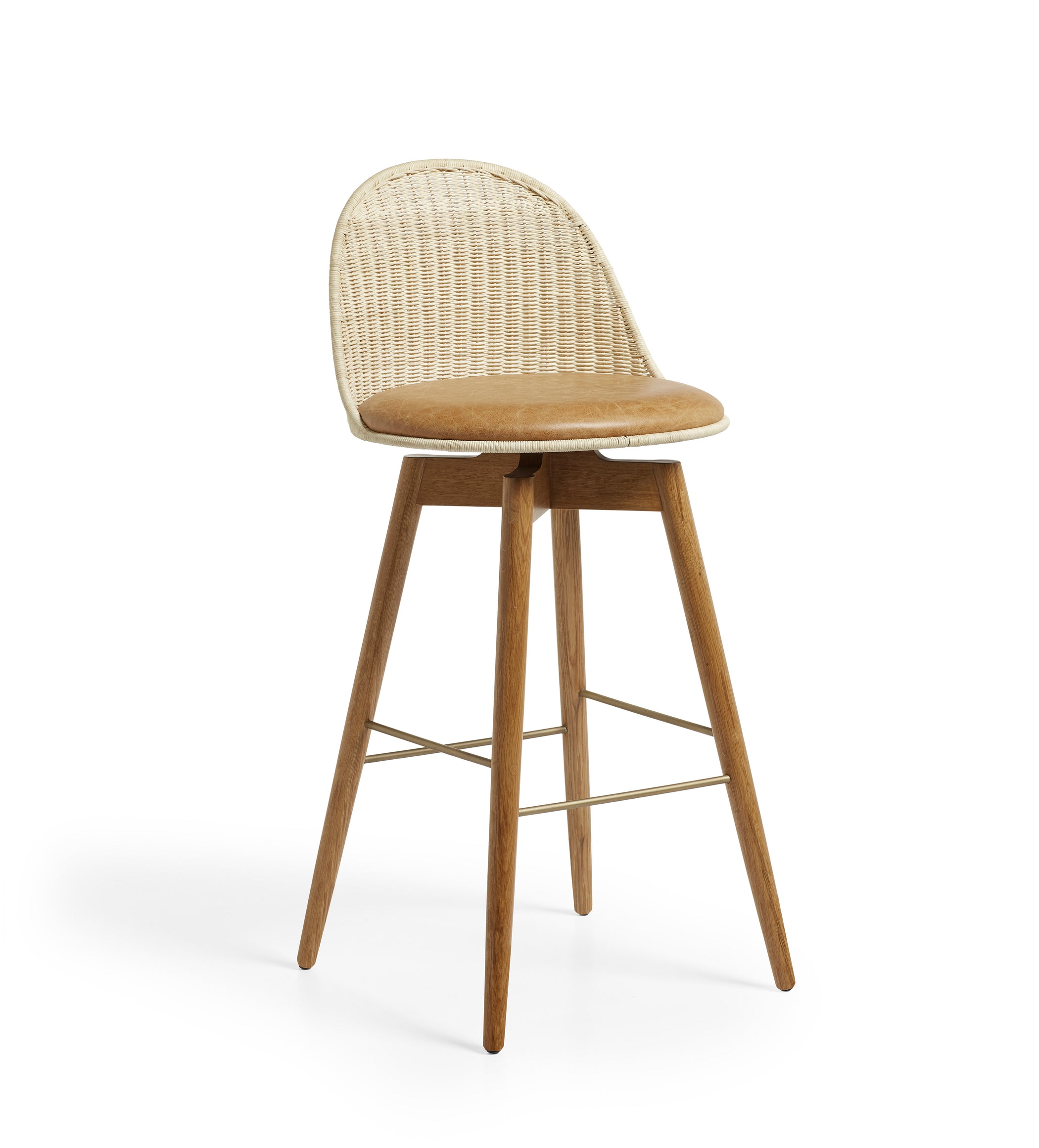 Rotan Bar Stool - Natural