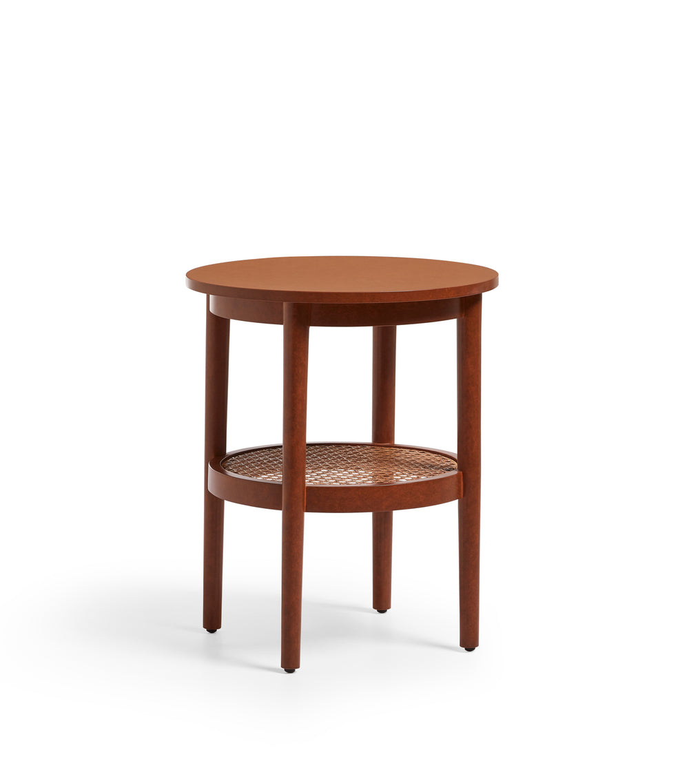 Rotundus Side Table - Earthy Red
