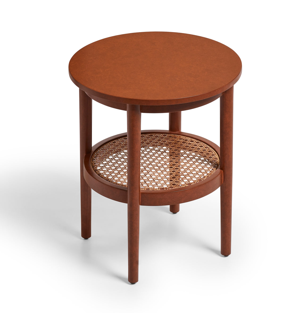 Rotundus Side Table - Earthy Red