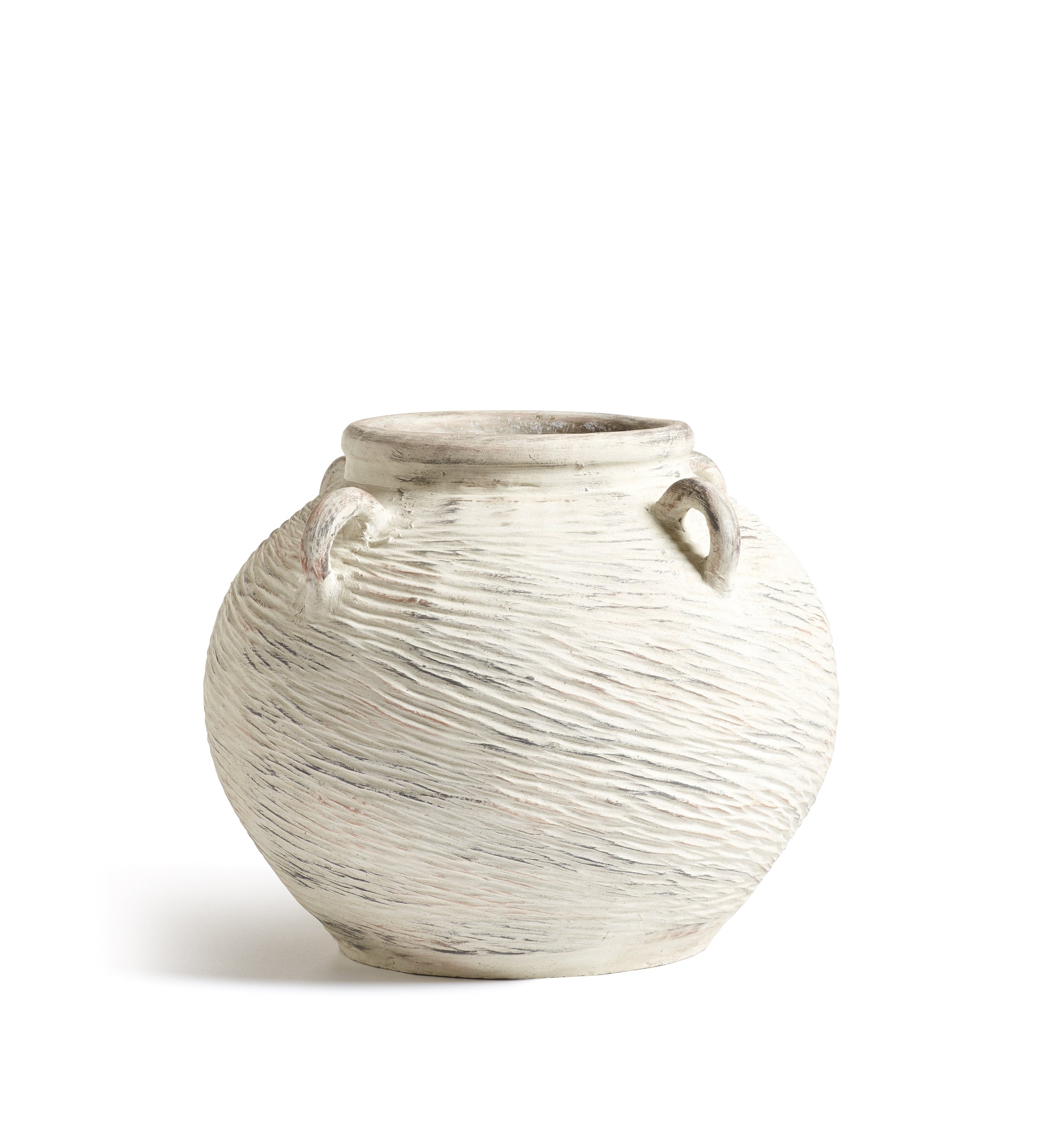 Chasca Round Planter - Brushed White