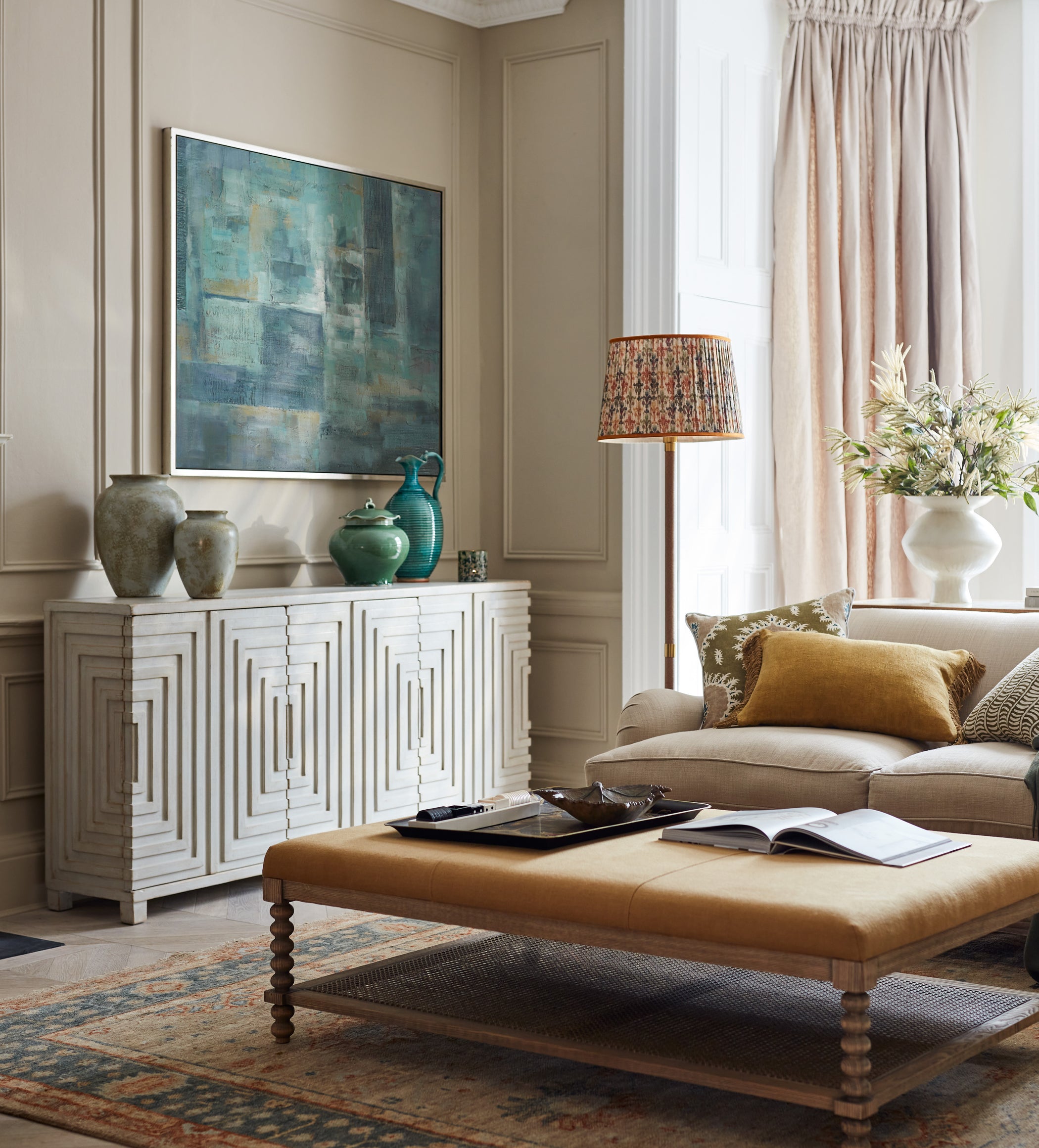 Rubinne Sideboard - Large - Washed Grey
